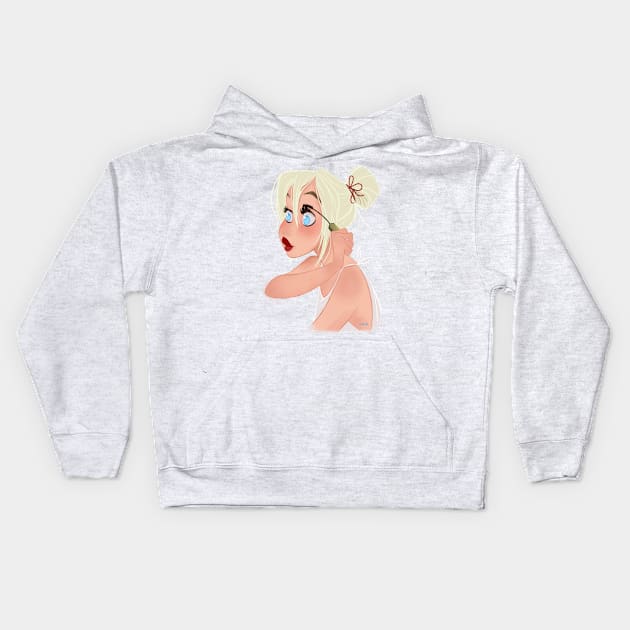 MASCARA Kids Hoodie by MeikeARTS